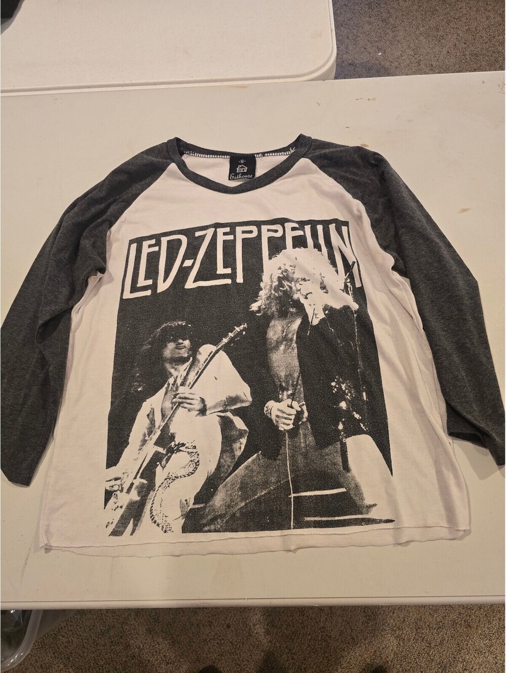 Esthouse Led Zeppelin Raglan Sleeve T-Shirt Medium